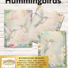 Hummingbirds Stationery  Set  - Watercolor Design - Writing Papers 50 Sheets