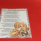 FIVE LITTLE GINGERBREAD MEN - FLANNEL FELT BOARD LAMINATED STORY and PIECES