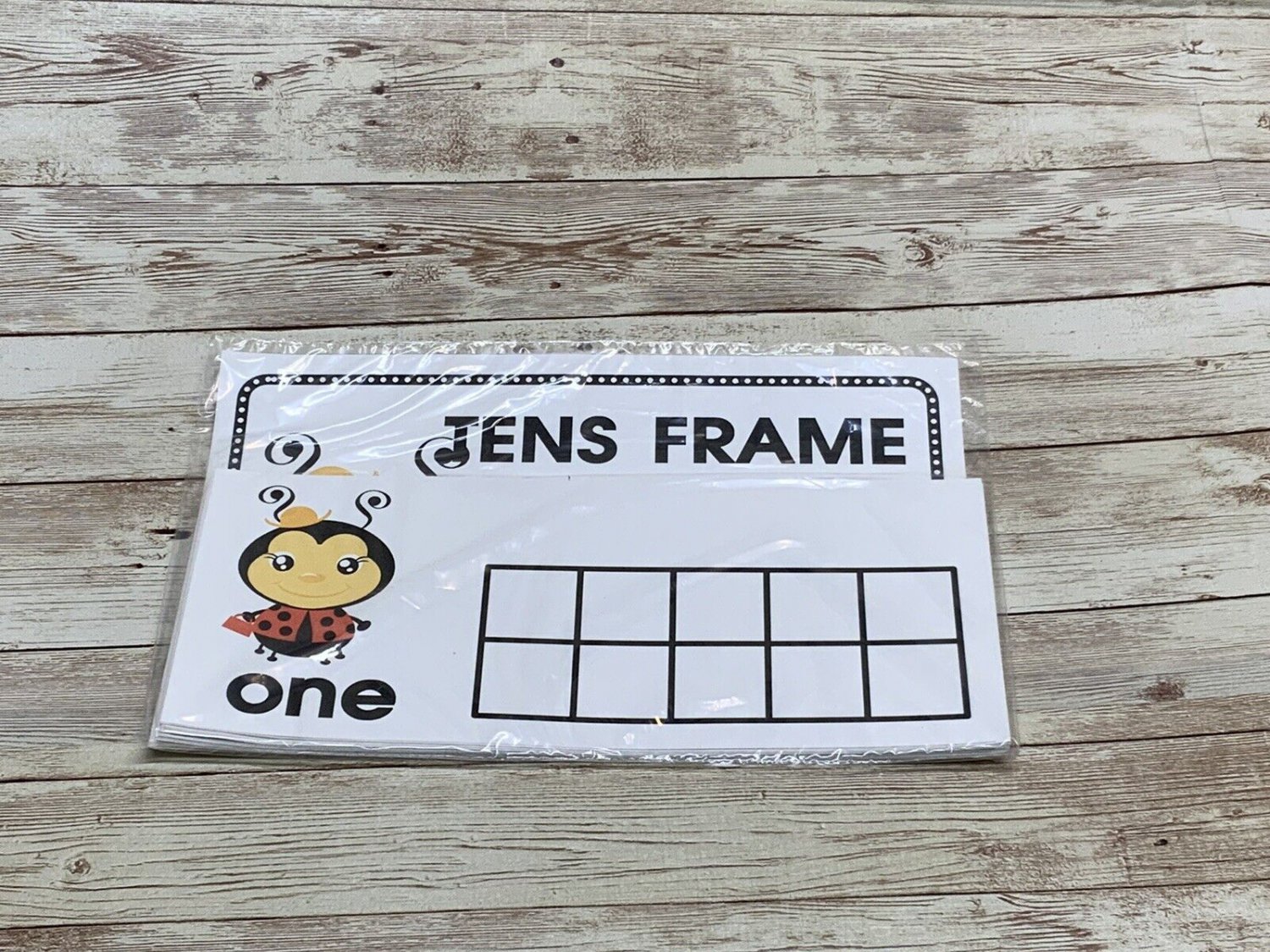 Lady Bug - Themed Learning Centers - Laminated - Tens Frames