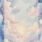 Clouds - Stationery Set - Watercolor Design - Writing Papers 50 Sheets