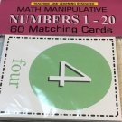 NUMBERS 1-20 - Flashcards for Preschool 60 Matching Cards - Teaching supplies NUMBERS 1-20 - Flashcards for Preschool 60 Matching Cards - Teaching supplies
