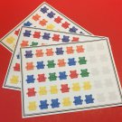 (3) Bears Pattern Mats - Learning Mats - Laminated - Pre school Kindergarten
