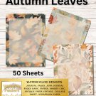 Autumn Leaves Stationery Set - Watercolor Design - Writing Papers 50 Sheets Autumn Leaves Stationery Set - Watercolor Design - Writing Papers 50 Sheets
