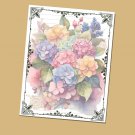 Floral Design #9 - Lined Stationery Paper (25 Sheets)  8.5 x 11 Premium Paper