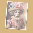 Antique Clown Doll - Lined Stationery Paper (25 Sheets)  8.5 x 11 Premium Paper