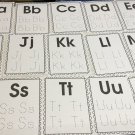 Early Writers Alphabet & Numbers -  52 Black Line Masters Sheets- Preschoolers