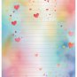 24 - Lined Stationary Sheets with 12  White Envelopes - Spring Design #009