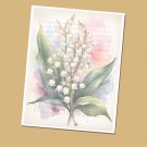 Spring WF#039- Lined Stationery Paper (25 Sheets)  8.5 x 11 Premium Paper