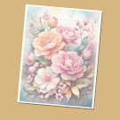 Spring WF#028 - Lined Stationery Paper (25 Sheets)  8.5 x 11 Premium Paper