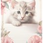 24 - Lined Stationary Sheets with 12 White Envelopes - Spring Design #025