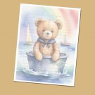 Sailor Bear - Lined Stationery Paper (25 Sheets)  8.5 x 11 Premium Paper