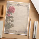 48  Sheets of  Decorative Stationery Paper for Letters , 8.5 x 11 - Roses#06724