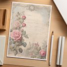 48  Sheets of  Decorative Stationery Paper for Letters , 8.5 x 11 - Roses#06703