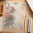 48  Sheets of  Decorative Stationery Paper for Letters , 8.5 x 11 - Roses#06719