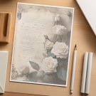 48  Sheets of  Decorative Stationery Paper for Letters , 8.5 x 11 - Roses#06708