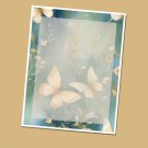Butterflies #06 - Lined Stationery Paper (25 Sheets)  8.5 x 11 Premium Paper