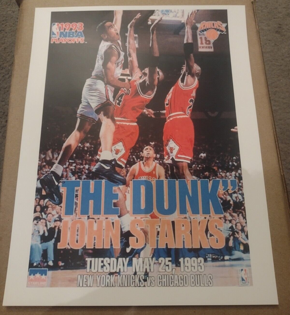 john starks dunk on jordan