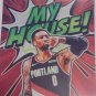 DAMIAN LILLARD BLAZERS 8.5x11 CARTOON HEROE ART BASKETBALL PREMIUM MATTE PRINT