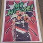 DAMIAN LILLARD BLAZERS 8.5x11 CARTOON HEROE ART BASKETBALL PREMIUM MATTE PRINT