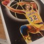 MAGIC JOHNSON LAKERS 8.5x11 GLOSSY COLOR ART VINTAGE BASKETBALL REPRINT POSTER