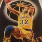 MAGIC JOHNSON LAKERS 8.5x11 GLOSSY COLOR ART VINTAGE BASKETBALL REPRINT POSTER