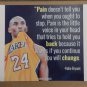 KOBE BRYANT LAKERS MOTIVATIONAL 8.5x11 GLOSSY BASKETBALL REPRINT WALL POSTER