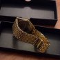 WOMENS GOLD LUXURIOUS DENVOSI AAA+CUBIC ZIRCONIA STAINLESS STEEL QUARTZ WATCH