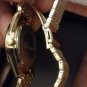 WOMENS GOLD LUXURIOUS DENVOSI AAA+CUBIC ZIRCONIA STAINLESS STEEL QUARTZ WATCH