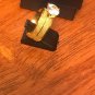 WOMENS ROUND AAA CUBIC ZIRCONIA 3x GOLD PLATED WEDDING ENGAGEMENT RING SIZE 6.5