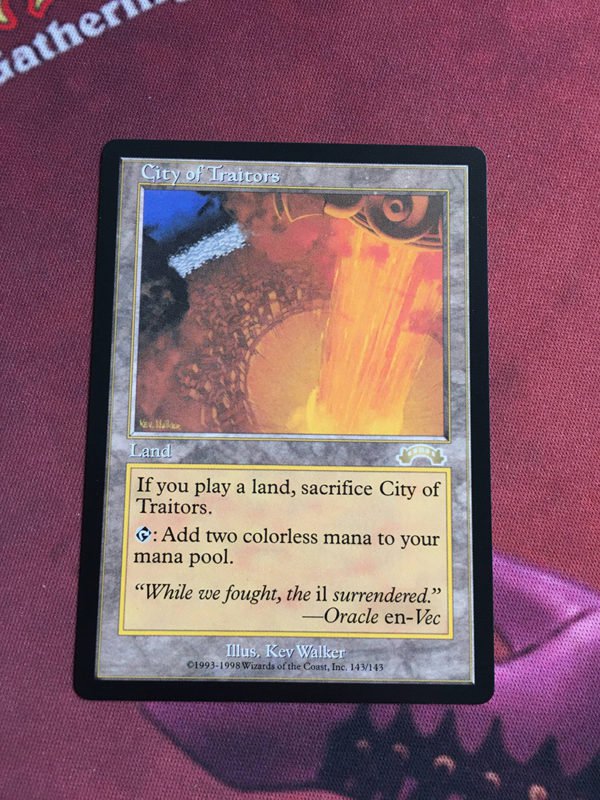 1x Mtg Proxy City of Traitors Exodus magic the gathering proxy mtg cards Proxies