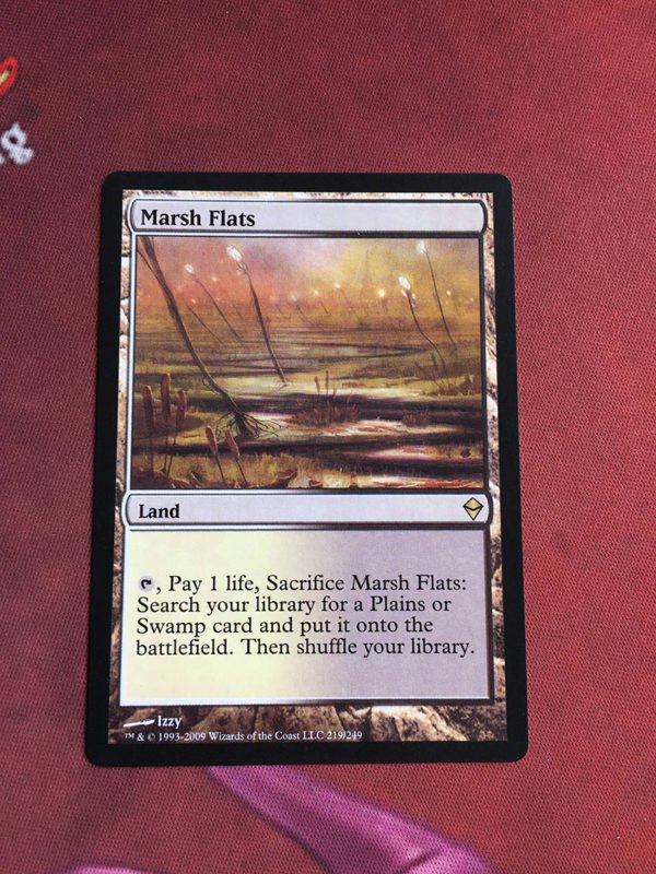 1x Mtg Proxy Marsh Flats Zendikar magic the gathering proxy mtg cards Proxies