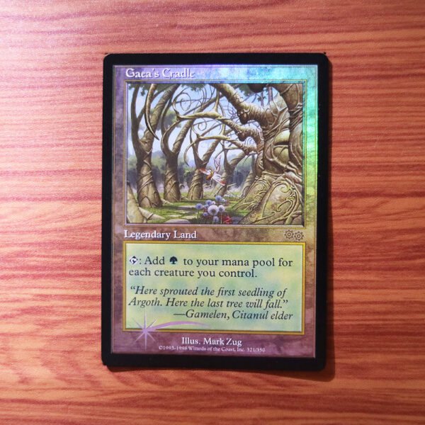 1x Mtg Proxy FOIL Gaea ' s Cradle Urza &acirc;�� s Saga magic the gathering proxy mtg cards Proxies