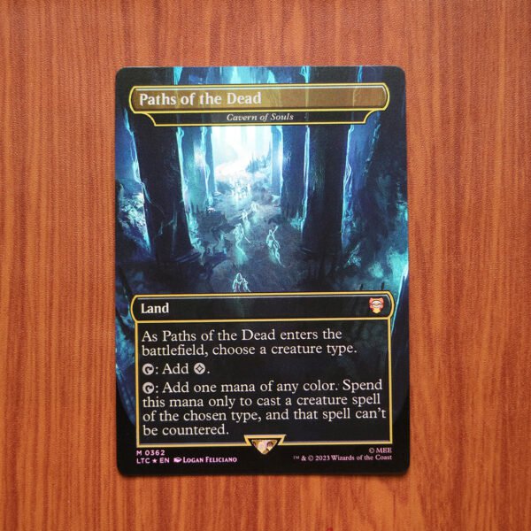 1x Proxy FOIL Paths of the Dead (Cavern of Souls) LTC #362 foil magic the gathering proxy mtg cards