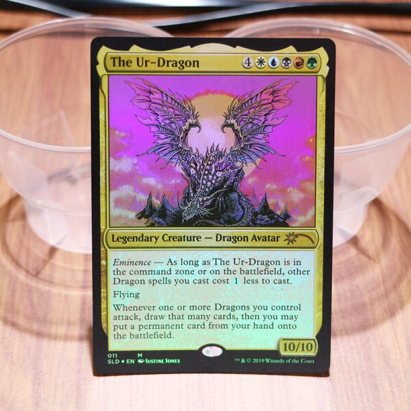 1x Mtg Proxy FOIL The Ur-Dragon Secret Lair Drop SLD foil magic the gathering proxy mtg cards