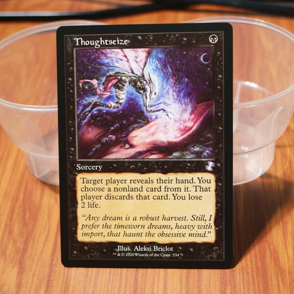 1x Mtg Proxy Thoughtseize Time Spiral Remastered (TSR) magic the gathering proxy mtg cards