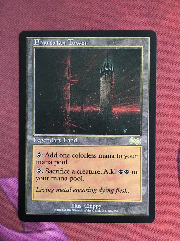 1x Mtg Proxy Phyrexian Tower US Urza&acirc;��s Saga USG magic the gathering proxy mtg cards