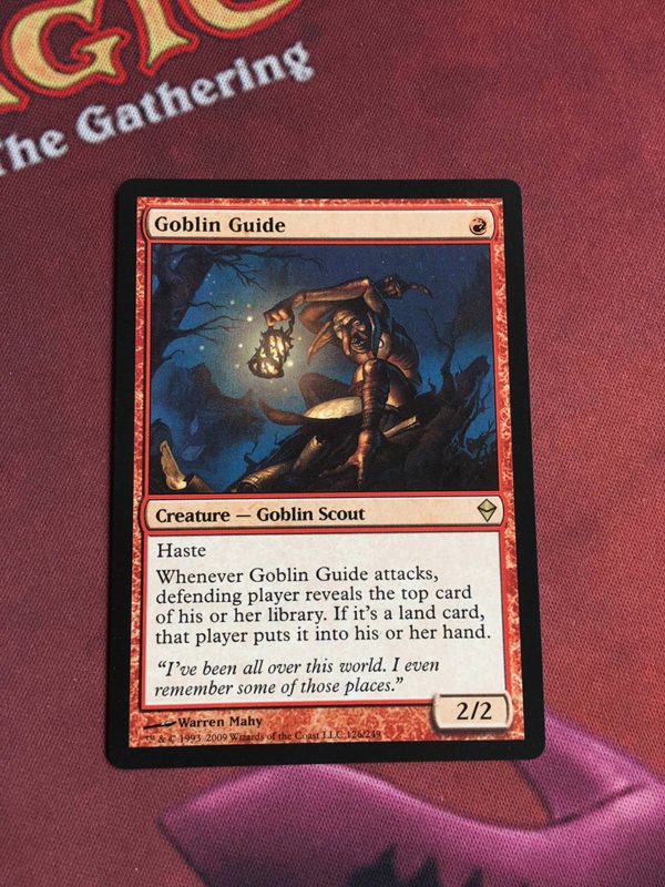 1x Mtg Proxy Goblin guide Zendikar magic the gathering proxy mtg