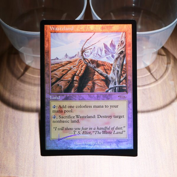 1x Mtg Proxy FOIL Wasteland magic players rewards 2001 magic the gathering proxy mtg cards