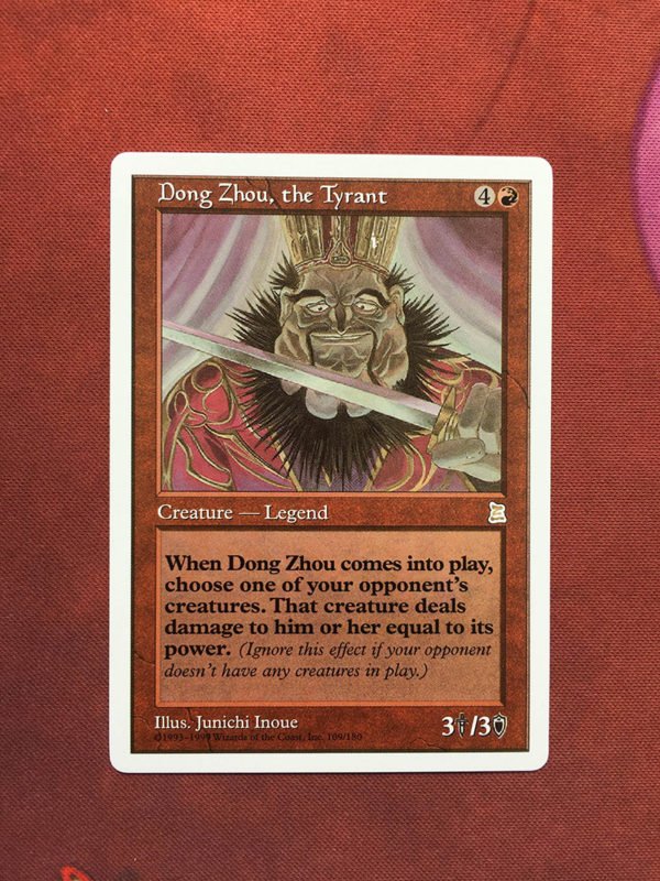 1x Mtg Proxy Dong Zhou, the Tyrant PTK magic the gathering proxy mtg cards