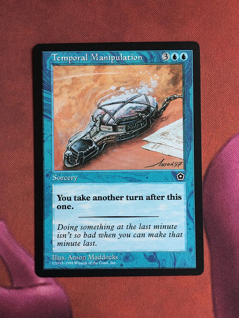 1x Mtg Proxy Temporal Manipulation Portal 2 Second Age magic the gathering proxy mtg cards