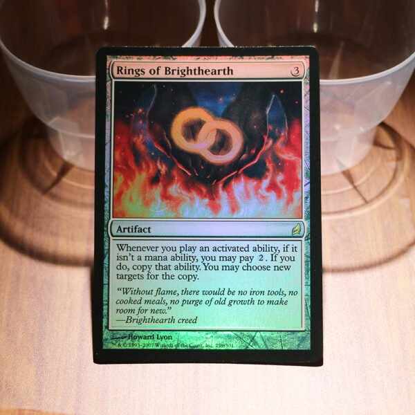 1x Mtg Proxy FOIL Rings of Brighthearth Lorwyn magic the gathering proxy mtg cards
