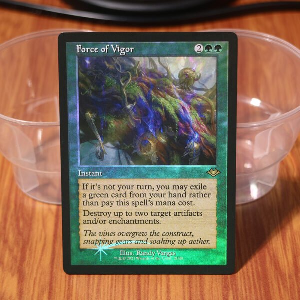 1x Mtg Proxy FOIL Force of Vigor Modern Horizons 1 Timeshifts (H1R) foil magic the gathering