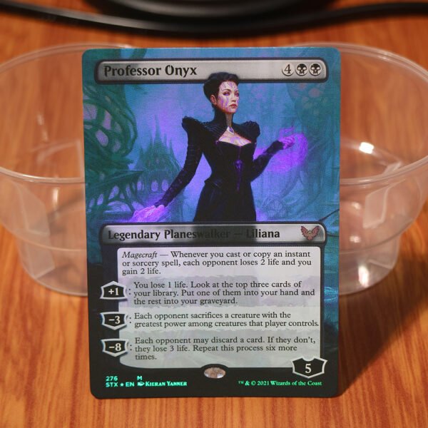 1x Mtg Proxy FOIL Professor onyx extend art STX Strixhaven: School of Mages foil magic
