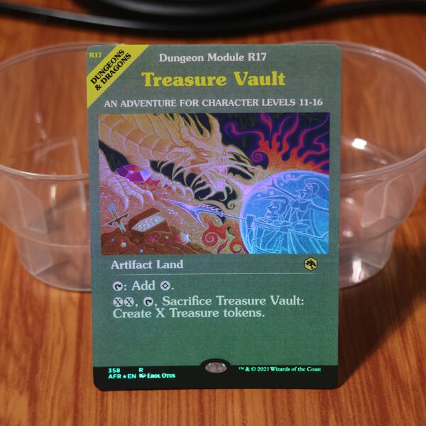 1x Mtg Proxy FOIL Treasure Vault Adventures in the Forgotten Realms (AFR) foil magic