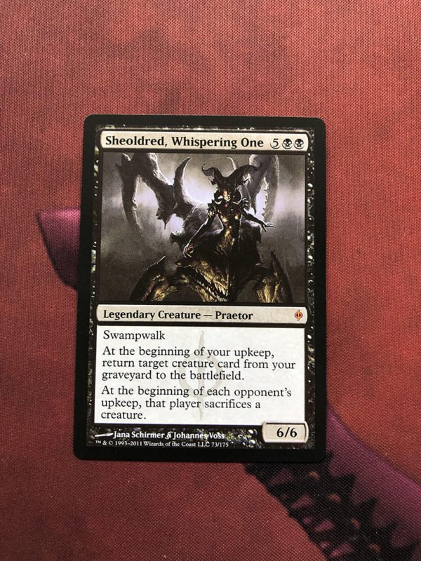 1x Mtg Proxy Sheoldred, whispering one New Phyrexia magic the gathering