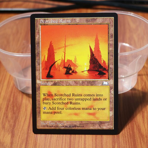 1x Mtg Proxy Scorched Ruins WL (Weatherlight) WTH magic the gathering proxy