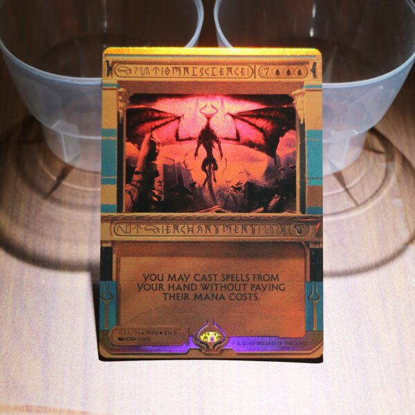 1x Mtg Proxy FOIL Omniscience Amonkhet Invocations (MP2) foil magic the gathering