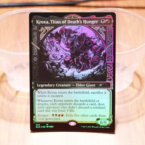 1x Mtg Proxy FOIL Kroxa, Titan of Death&acirc;��s Hunger Secret Lair Drop (SLD) foil magic