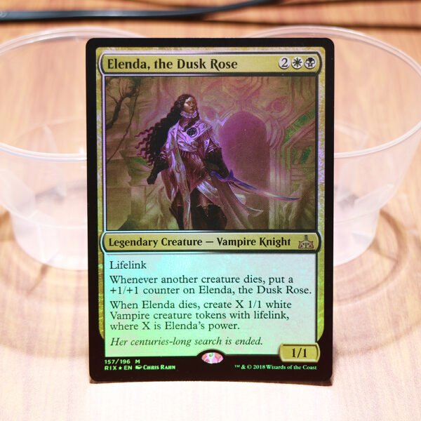 1x Mtg Proxy FOIL Elenda, the Dusk Rose Rivals of Ixalan RIX foil magic