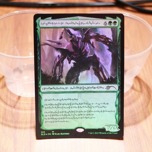 1x Mtg Proxy FOIL Vorinclex, Voice of Hunger Secret Lair Drop (SLD) foil magic